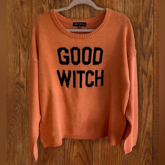 🧡 State of Mine “Good Witch” Sweater | XL Cozy Fall Halloween Pullover - Picture 1 of 10